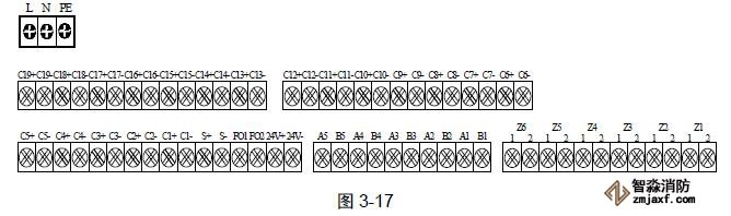 控制器外接線(xiàn)端子示意圖如圖